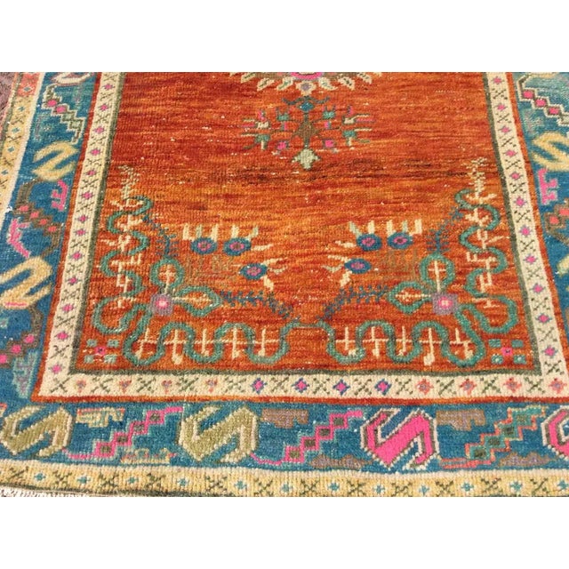 1940s Vintage Handmade Rug Runner - 38" X 144" For Sale - Image 5 of 13