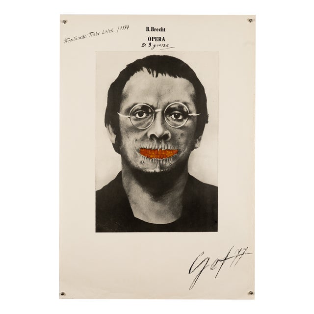 The Threepenny Opera Theatre Poster from Eugeniusz Get Stankiewicz, 1977 For Sale