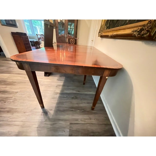 Vintage English Mahoganny Extention Table For Sale - Image 11 of 11