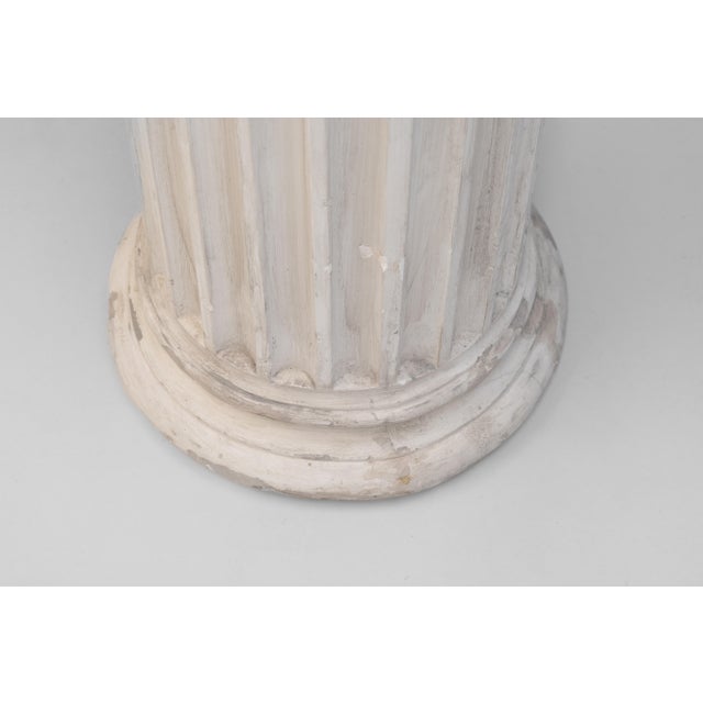 Cream Vintage Plaster Column, 1930s For Sale - Image 8 of 9