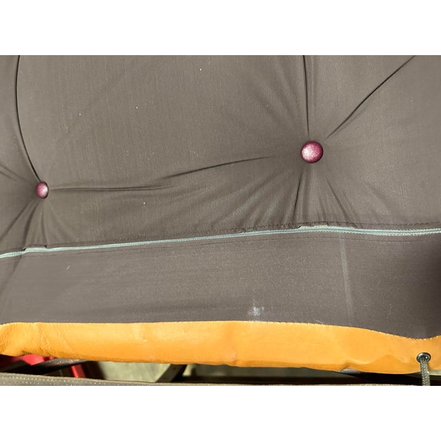 1970s Mid Century Modern Ingmar Relling for Westnofa Teak and Cognac Leather Sling Chair For Sale - Image 11 of 11