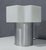 White Italian Glass and Aluminum Table Lamp Made in Italy For Sale - Image 8 of 8