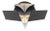 Contemporary Prisma by Oggetti Clear Prism Wall Sconce With Black Matte Hardware For Sale