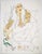 Boho Chic 1979 Vasilios Janopoulos Portrait of a Lady Lithograph For Sale - Image 3 of 5