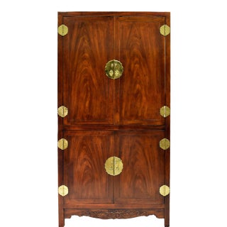 1970s Chinoiserie 4 Door Armoire by Henredon For Sale
