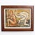 Kneeling nude and mysterious figure', oil on board, by unknown artist from the school of berlin (circa 1960s-70s). This is...