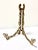 Vintage Mid Century Hollywood Regency Brass Easels, Set of 3 For Sale - Image 4 of 12