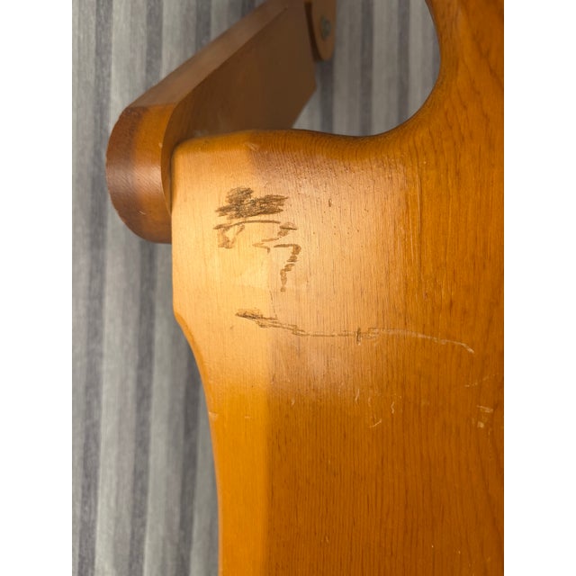 Wood Mid 20th Century Folk Art Life Sized Articulating Wood Man Sculpture For Sale - Image 7 of 9