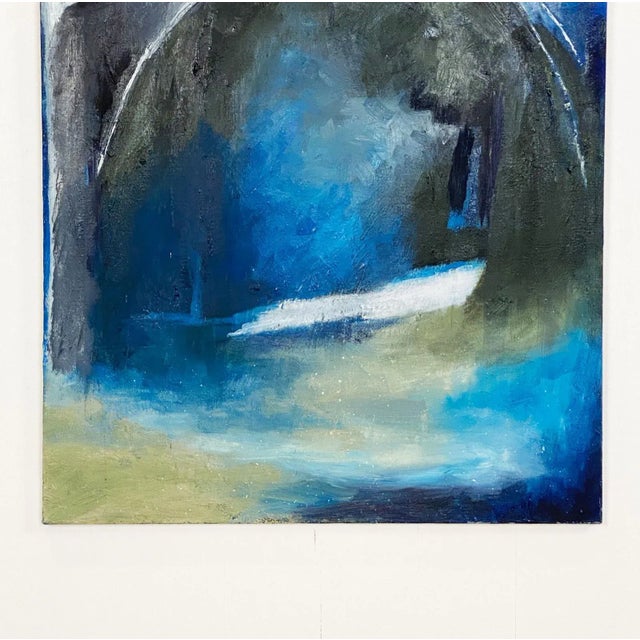 American Bridge in Blue, American Circa 1950 For Sale - Image 3 of 5