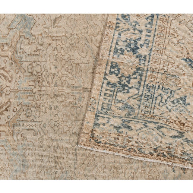Tan Vintage Circa 1940 Rug 6ft X 8ft 4in For Sale - Image 8 of 18