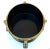 Japanese Meiji Period Black Lacquer Hokai Lidded Box with Brass Mounts For Sale - Image 12 of 12