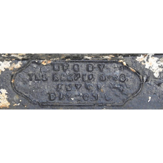 Black Pair of 19th Century Cast Iron Planters With Rope Designed Handles For Sale - Image 8 of 10