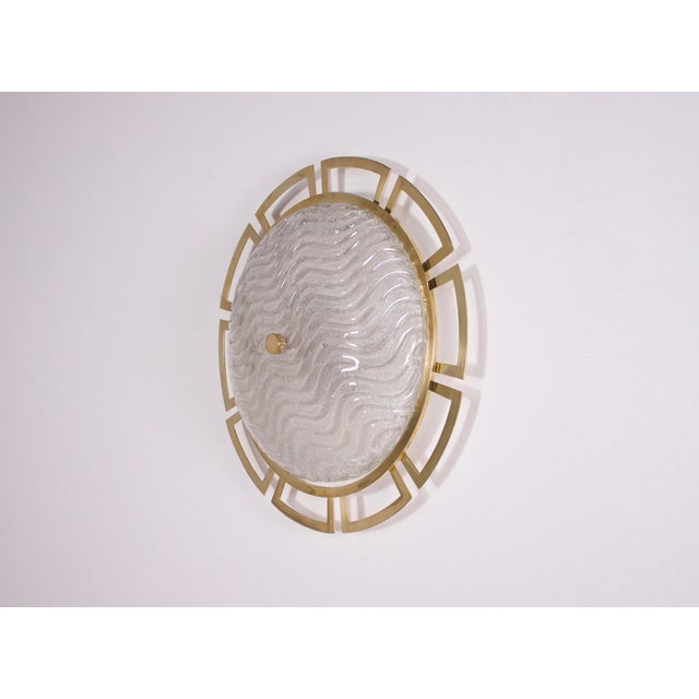 Large Wall Light Sun in Brass and Murano, 1970s For Sale - Image 13 of 13