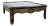 Magnificent Drexel Heritage ET Cetera collection Asian chinoiserie black & gold painted & burl coffee table with beveled...