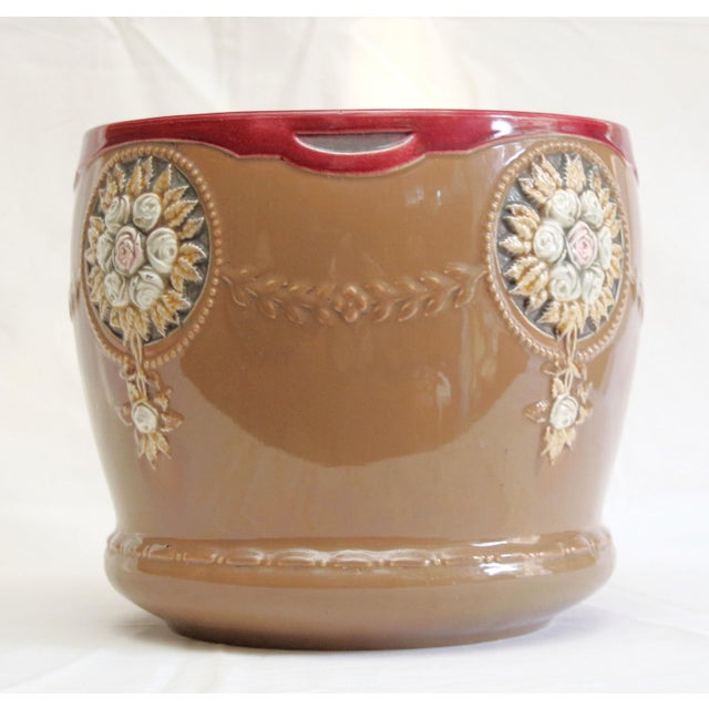 Eichwald Ceramics Flower Pot Cachepot, 1890s For Sale - Image 3 of 10