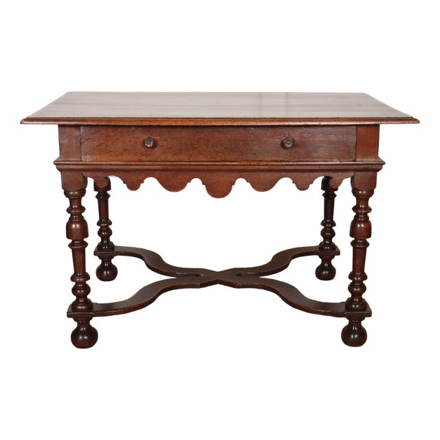 Antique Oak Side Table For Sale