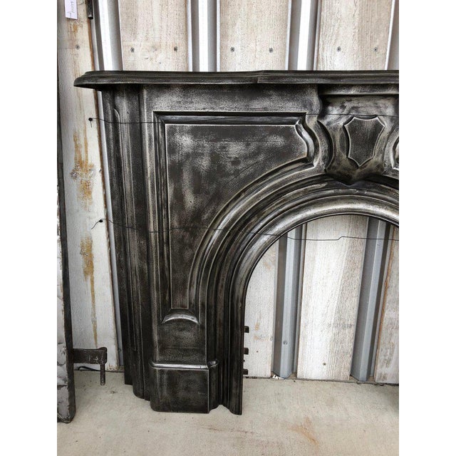 19th Century Antique Cast Iron Fireplace Mantel Chairish