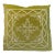 Chartreuse Green Velvet Pillow With Hand Embroidered Cording by Penn & Fletcher, Inc. For Sale