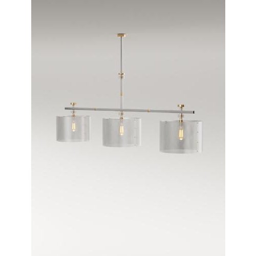 Juliette Hanging Lamp in Brass with Steel and Aluminium by Studio Marine Breynaert For Sale - Image 6 of 8