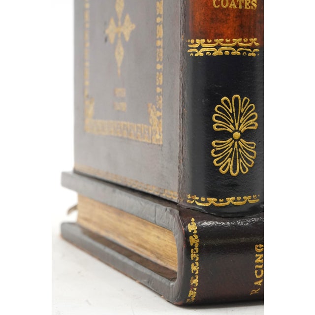 1980s Maitland Smith Leather Faux Books Lamp For Sale In Philadelphia - Image 6 of 12