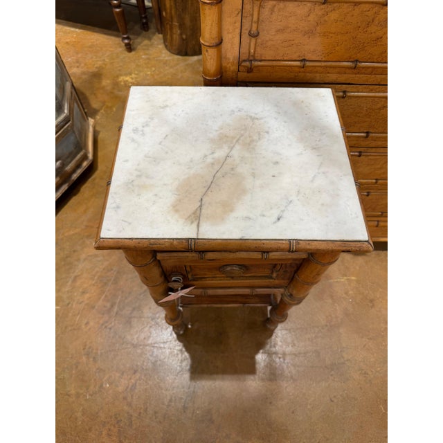 French French Faux Bamboo Stand For Sale - Image 3 of 5