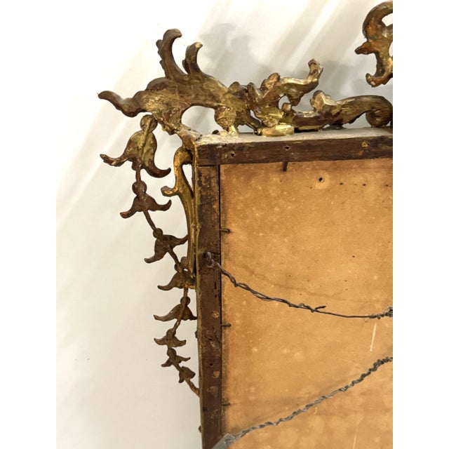 18th Century Italian Neoclassical Carved Giltwood Mirror For Sale - Image 10 of 18