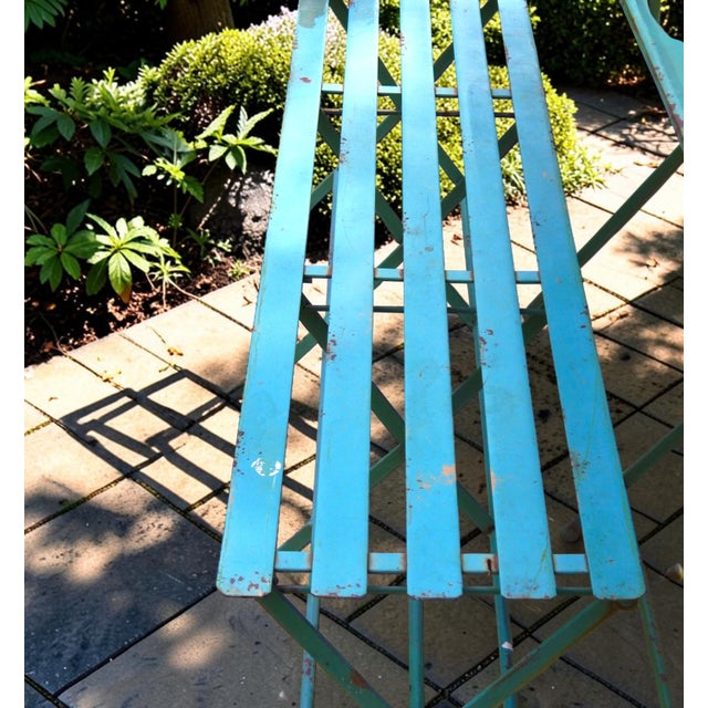1960s Mid 20th Century Folding Steel Dining Set, 3 Pieces For Sale - Image 5 of 9