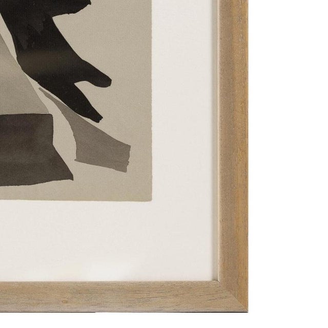 Lindstrom, Composition, Mixed Media on Paper For Sale - Image 5 of 6