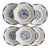 Fructidor Pattern Dinner Plates in Earthenware from KG Lunéville, 1950s, Set of 6 For Sale