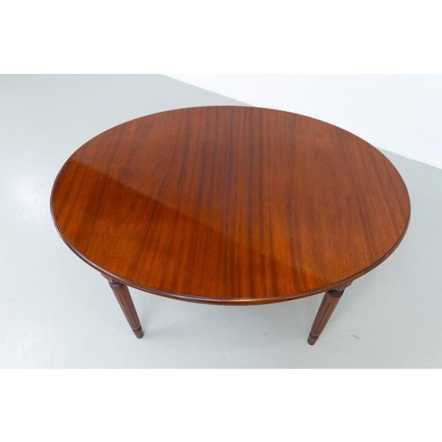 1970s Danish Hepplewhite Oval Mahogany Dining Table from Farre Møbelfabrik, 1970s For Sale - Image 5 of 18