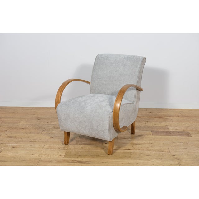 Gray Model 410 Armchairs by Jindřich Halabala for Up Závody, 1930s, Set of 2 For Sale - Image 8 of 18