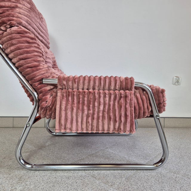 Mid-Century Modern Mid-Century Tubular Armchair by Gillis Lundgren for Ikea, 1970s For Sale - Image 3 of 8