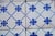Antique 19th Century Portuguese Blue Cross Lattice Tiles, Set of 19 For Sale - Image 11 of 12