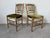 Hollywood Regency Antique Italian Faux Bamboo Gilt Wood Accent Chairs With Green Velvet Upholstery – A Pair Description: For Sale - Image 3 of 12