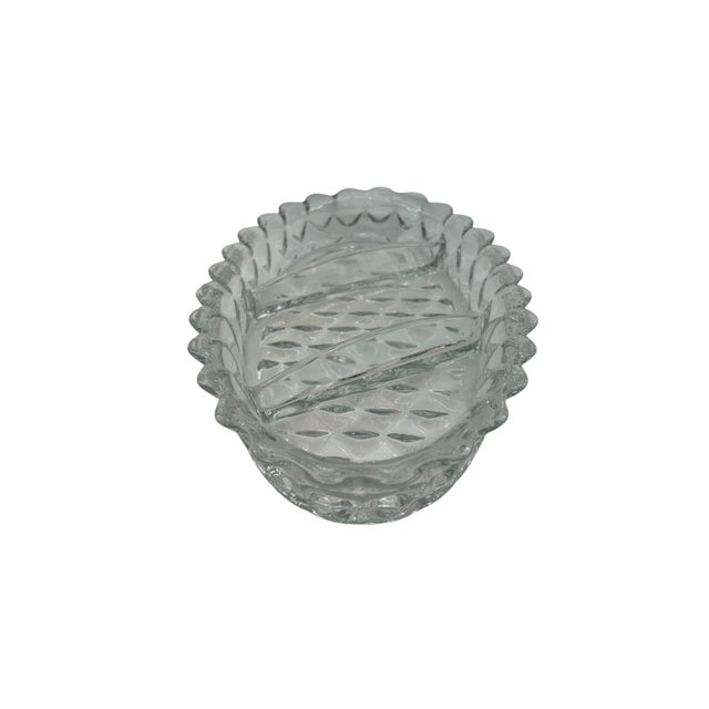 Art Deco Mid 20th Century Fostoria American Divided Relish Dish For Sale - Image 3 of 7