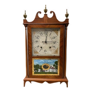 Seth Thomas Pillar & Scroll Shelf Clock, 19th Century For Sale