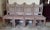 Rustic Late 20th Century Ernest Thompson Southwest Dining Table & 4 Chairs – Hand-Painted Solid Wood Set For Sale - Image 3 of 12