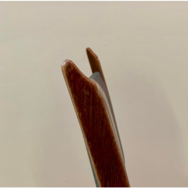 Mid-Century Modern 1960s Set of 4 Dining Chairs in Oak & Wool Fabric by Henry Kjærnulf, Danish Modern For Sale - Image 3 of 8