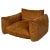 Modern Italian Brown Suede Marenco Armchair attributed to Mario Marenco for Arflex, 1970s For Sale - Image 12 of 12