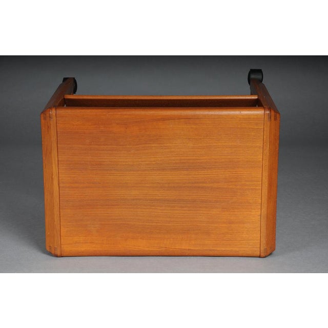 Newspaper Table with Rack by Aksel Kjersgaard, 1970s For Sale - Image 9 of 12