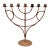 Large Arts and Crafts Iron Menorah For Sale