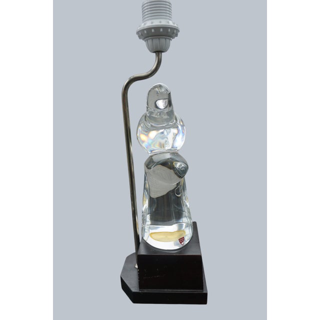Orrefors Table Lamp by Olle Alberius for Orrefors For Sale - Image 4 of 6