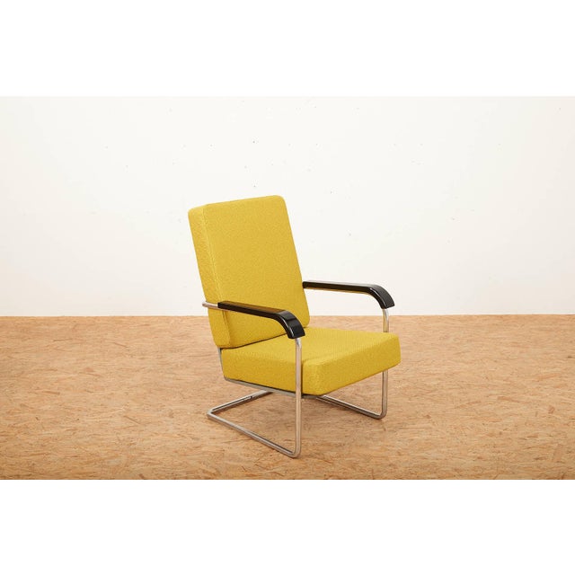 Armchair in Chrome-Plated Tubular Steel by Werner Max Moser, 1930s For Sale - Image 14 of 14
