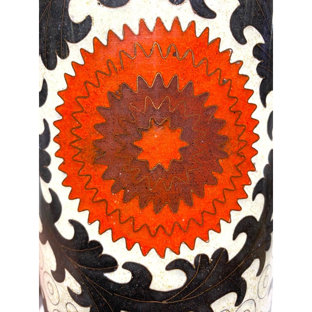 Fabienne Jouvin Paris Cloisonne Jar French Chinoiserie Large Canister Decor For Sale - Image 11 of 13