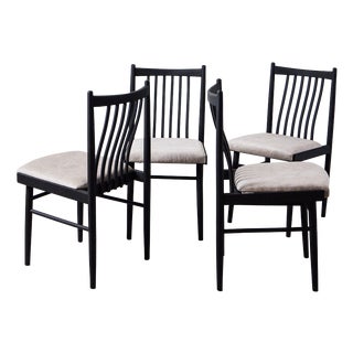 Wooden Dining Chairs from Tatra Nabytok, 1960s, Set of 4 For Sale