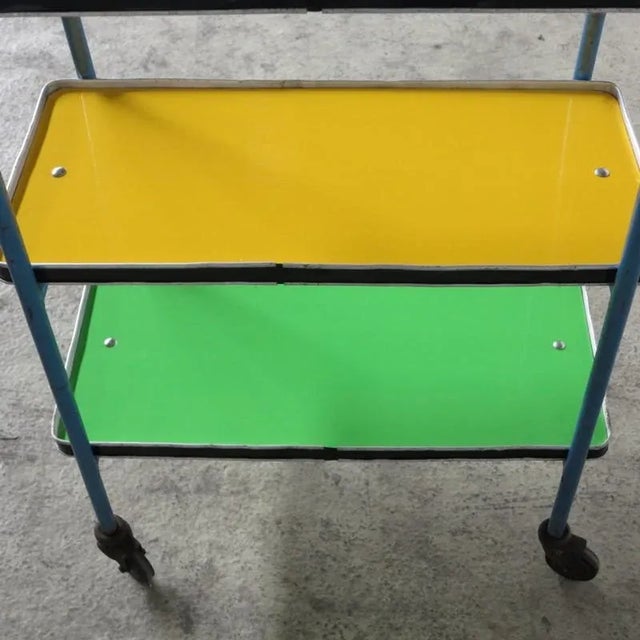 Vintage Industrial Colorful Shelves For Sale - Image 17 of 18