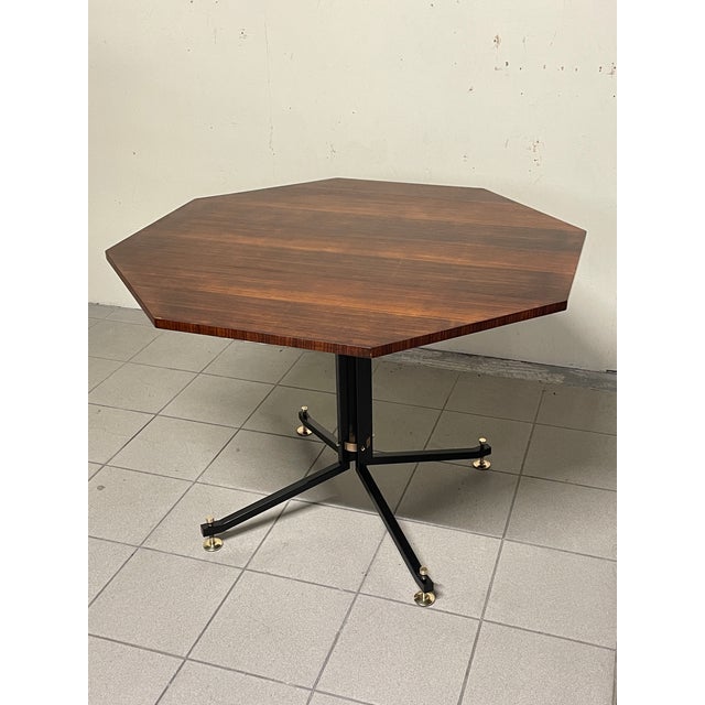 Vintage Table in Wood and Iron by Ico Parisi for Brugnoli Mobili Cantù, 1955 For Sale - Image 15 of 18