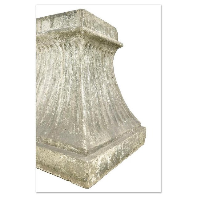 Curved Pedestal in Stone For Sale - Image 3 of 6