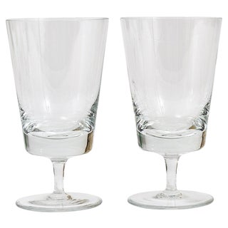 Mid-Century Crystal Wine Glasses attributed to Oswald Haerdtl, Austria, 1950s, Set of 6 For Sale
