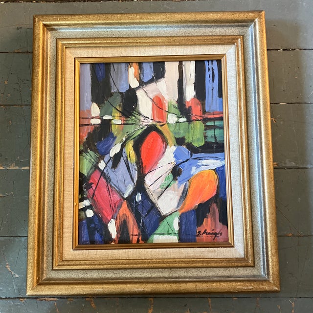 Contemporary Original Stephen Heigh Abstract Painting “Pathways” Signed For Sale - Image 4 of 4